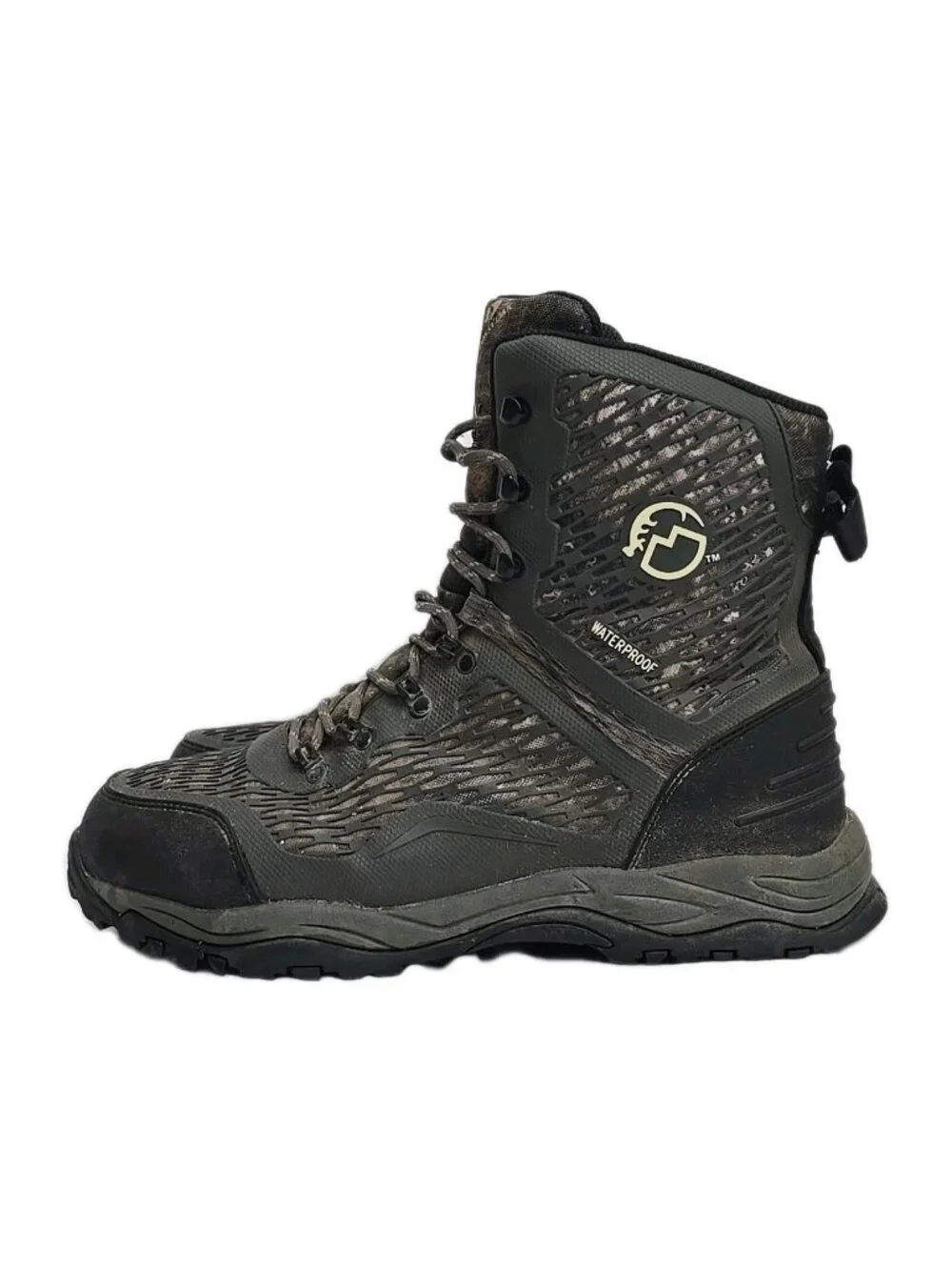 Men's Magellan Outdoors Pro Offroad Waterproof Boots Size 12D #163906 Mossy Oak - Picture 2 of 14